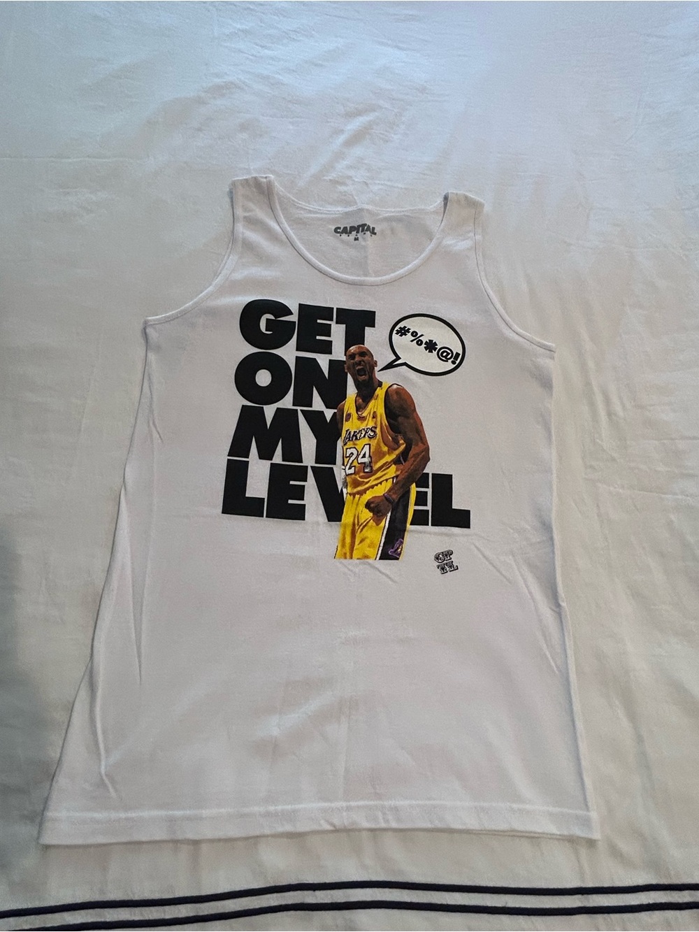 NEVER WORN Kobe Bryant ‘Get On My Level’ Tank Top - Mamba #24 - Medium
